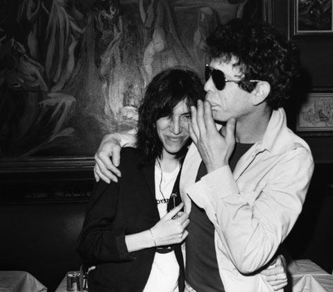 Patti Smith with Lou Reed